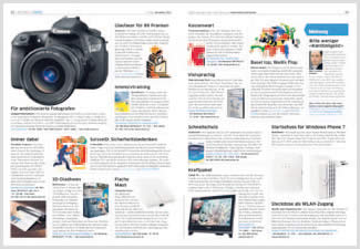 <strong>AKTUELL - </strong> Aktuelle Notebooks, Smartphones, Tablets, PCs, Drucker, Bildschirme, Digitalkameras und vieles mehr: PCtipp stellt vor, was in der Schweiz neu angeboten wird. Infos zu aktuellen Sicherheitsbedrohungen, die Preise der Onlineprovider sowie die wichtigsten neuen Trends. Und: 12 neue Top-Downloads – mit Kurzanleitungen.